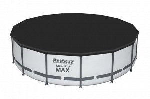 Каркасный бассейн (56438) BestWay [457х122см, 16015л, 56кг, карт.фил.-нас, лестн, тент]