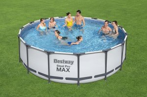 Каркасный бассейн (56438) BestWay [457х122см, 16015л, 56кг, карт.фил.-нас, лестн, тент]
