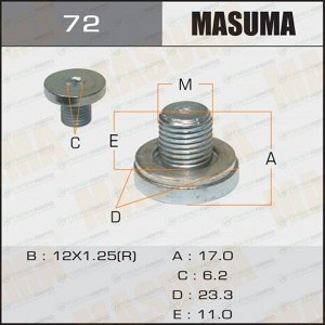 Болт маслосливной A/T MASUMA  Toyota