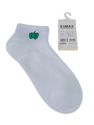 Белые женские носки с принтом в виде перчиков