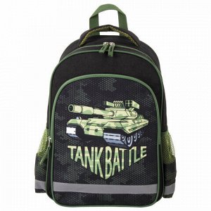 Рюкзак ПИФАГОР SCHOOL, 1 отделение, 3 кармана, "Tank", 38х28х14 см, 229995