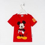 Футболка детская Mickey Микки Маус, рост, красный
