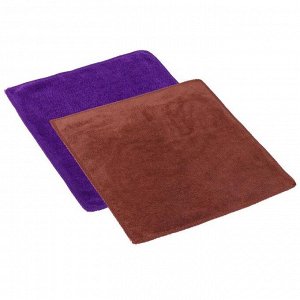 Тряпка для мытья авто, Grand Caratt, микрофибра, 350 г/м, 25х25 см, набор 2 шт