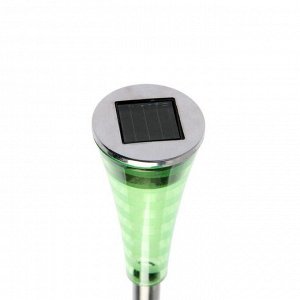 Садовый светильник на солнечной батарее Smartbuy, нержавеющая сталь, пластик, 4x4x27.5 см