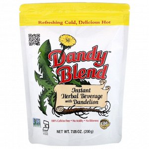 Dandy Blend, Instant Herbal Beverage with Dandelion (Растворимый травяной напиток с одуванчиком), без кофеина, 200 г (7,05 унции)