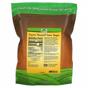 Now Foods, Здоровое питание, Sucanat, органический сахарный тростник, 2 фунта (908 г)