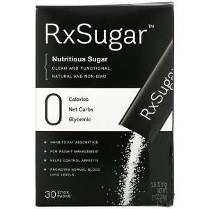 RxSugar, Nutritious Sugar, 30 Stick Packs, 0.35 oz (10 g) Each