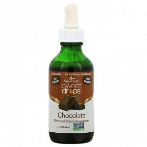 Wisdom Natural, SweetLeaf, Sweet Drops Stevia Sweetener,  Chocolate, 2 fl oz (60 ml)