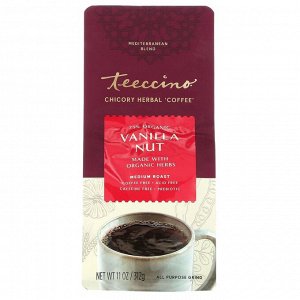 Teeccino, травяной кофе из цикория, средней прожарки, без кофеина, ваниль и орех, 312 г (11 унций)