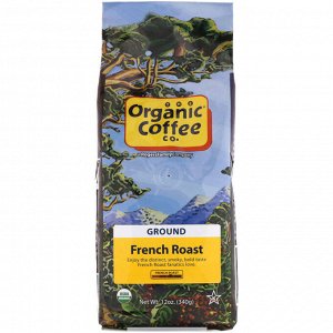 Organic Coffee Co., French Roast, Ground Coffee, 12 oz (340 g)
