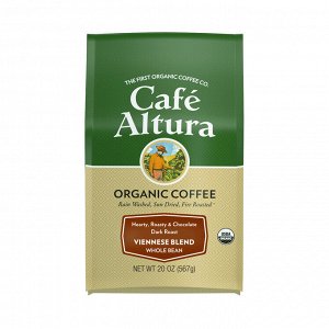 Cafe Altura, Organic Coffee, Viennese Blend, Dark Roast, Whole Bean, 20 oz (567 g)