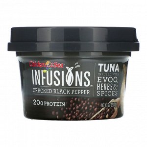 Chicken of the Sea, Infusions Wild Caught Tuna, Cracked Black Pepper, 2.8 oz ( 80 g)