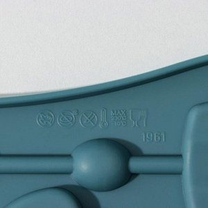 Форма для леденцов Доляна «Капкейк», 27,5x16,5 см, 6 ячеек (6x7 см), цвет МИКС