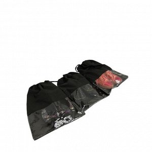 Комплект чехлов для обуви и вещей Premium Black, 44x32 см, 3 шт
