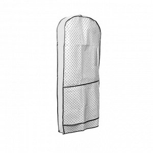 Чехол-портплед для одежды до 7 вешалок Eco White, 120x60x10 см