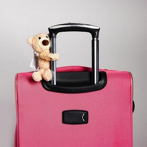 Мягкая игрушка на чемодан «Мишка», на брелоке