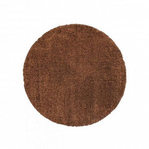 Ковёр круглый Shaggy ultra s600, 150x150 см, цвет brown