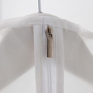 Чехол для одежды плотный Доляна, 60×80 см, PEVA, цвет белый