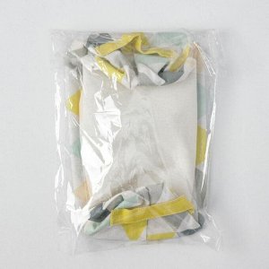 Корзина для хранения с ручками и ПВХ окном Доляна «Рио», 25?17?12,5 см, цвет жёлтый