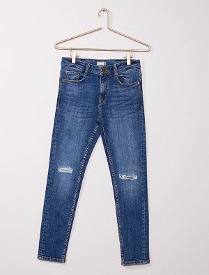 Узкие джинсы Eco-conception с эффектом поношенности