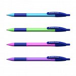 Ручка шариковая ErichKrause R-301 Neon Matic &amp; Grip, узел 0.7 мм, автоматическая, стержень синий, корпус МИКС (4 цвета)