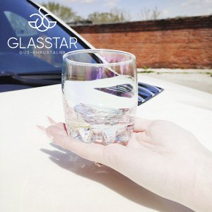 GLASSTAR Gus-Khrustalny Набор 6 стаканов для виски Glasstar &quot;Лиловая дымка&quot; 315 мл