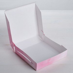 Коробка для десертов Best wishes 14х14х3,5 см