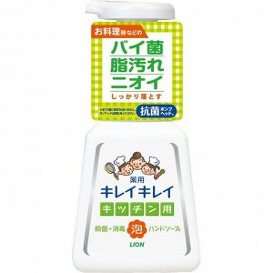 Кухонное мыло-пенка для рук "KireiKirei" с антибактериальным эффектом 230 мл, помпа / 20