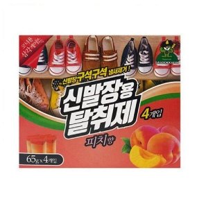 Средство против запаха для полки обувного шкафа Sandokkaebi аромат персика 65г*4шт Корея
