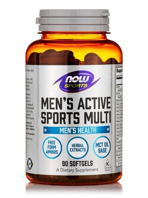 Мультивитамины NOW Men's Active Sports Multi - 90 гел.капс.