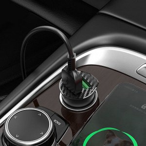 Автомобильное зарядное устройство Z39 Farsighted QC3.0 + Кабель Type C 1M