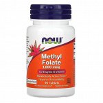 Фолиевая кислота NOW Methyl Folate 1000мкг - 90 таб.