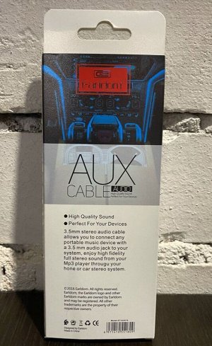 Аудио-кабель Earldom AUX10, AUX, 2 м, черный