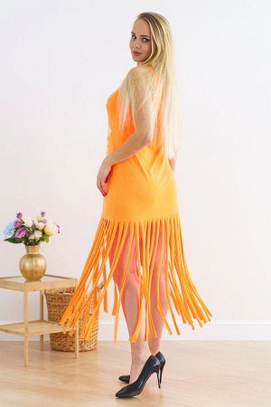 Платье рванка П 213 (Оранжевый неон)