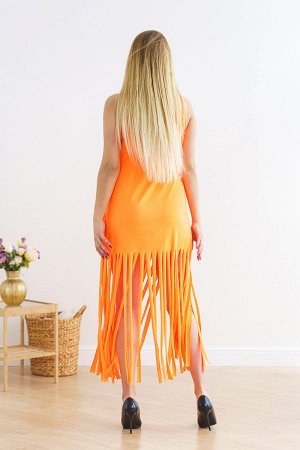Платье рванка П 213 (Оранжевый неон)