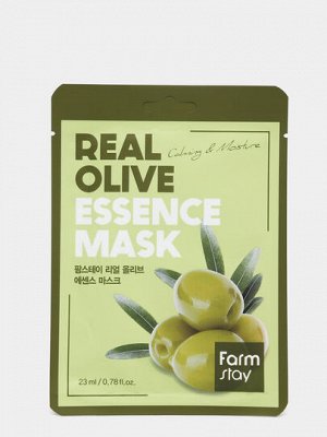 Увлажняющая тканевая маска для лица с экстрактом оливы FarmStay Real Olive Essence Mask, 23мл