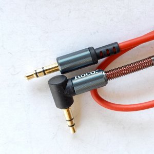 Аудио-кабель HOCO UPA02, AUX, 1 м, красный