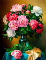 Алмазная вышивка (мозаика) круглые стразы 20*30