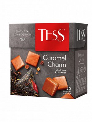 Чай Tess черный карамельный Caramel Charm, 20 пирамидок