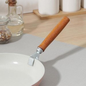 Сковородкодержатель лакированный, 17,5 см, с деревянной ручкой из бука