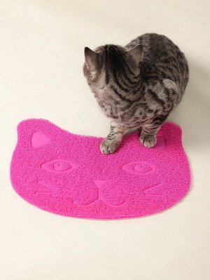 1шт коврик для кошачьего туалета в форме кошки