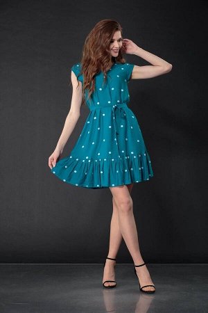 Платье DoMira 01-533к бирюзовый