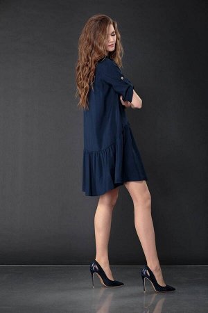 Платье DoMira 01-593 темно-синий