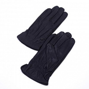 Перчатки мужские, размер 11, подклад шерсть, цвет чёрный