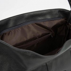 Сумка-рюкзак, отдел на молнии, 2 наружных кармана, цвет серый