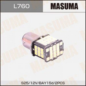 Лампы светодиодные Masuma LED BAY15d 12V/21+5W SMD 1-2W двухконтактные (комплект 2шт) L760