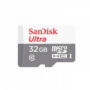 Карта памяти micro SDHC SanDisk 32GB Class10 UltraLight UHS-I (100 Mb/s)