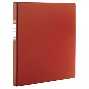 Папка с металлическим пружинным скоросшивателем BRAUBERG, картон/ПВХ, 35 мм, красная, до 290 листов