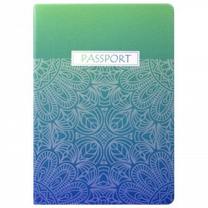 Обложка для паспорта &quot;Узор&quot;, ПВХ, фотопечать ассорти, STAFF, 237591