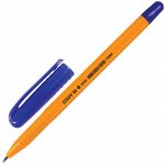 Ручка шариковая STAFF, шестигранная, оранжевый корпус, узел 1 мм, линия 0,5 мм, синяя, 142661